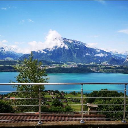 Chalet With View Of The Mountains And The Thun Lake ซิกริซวิล ภายนอก รูปภาพ