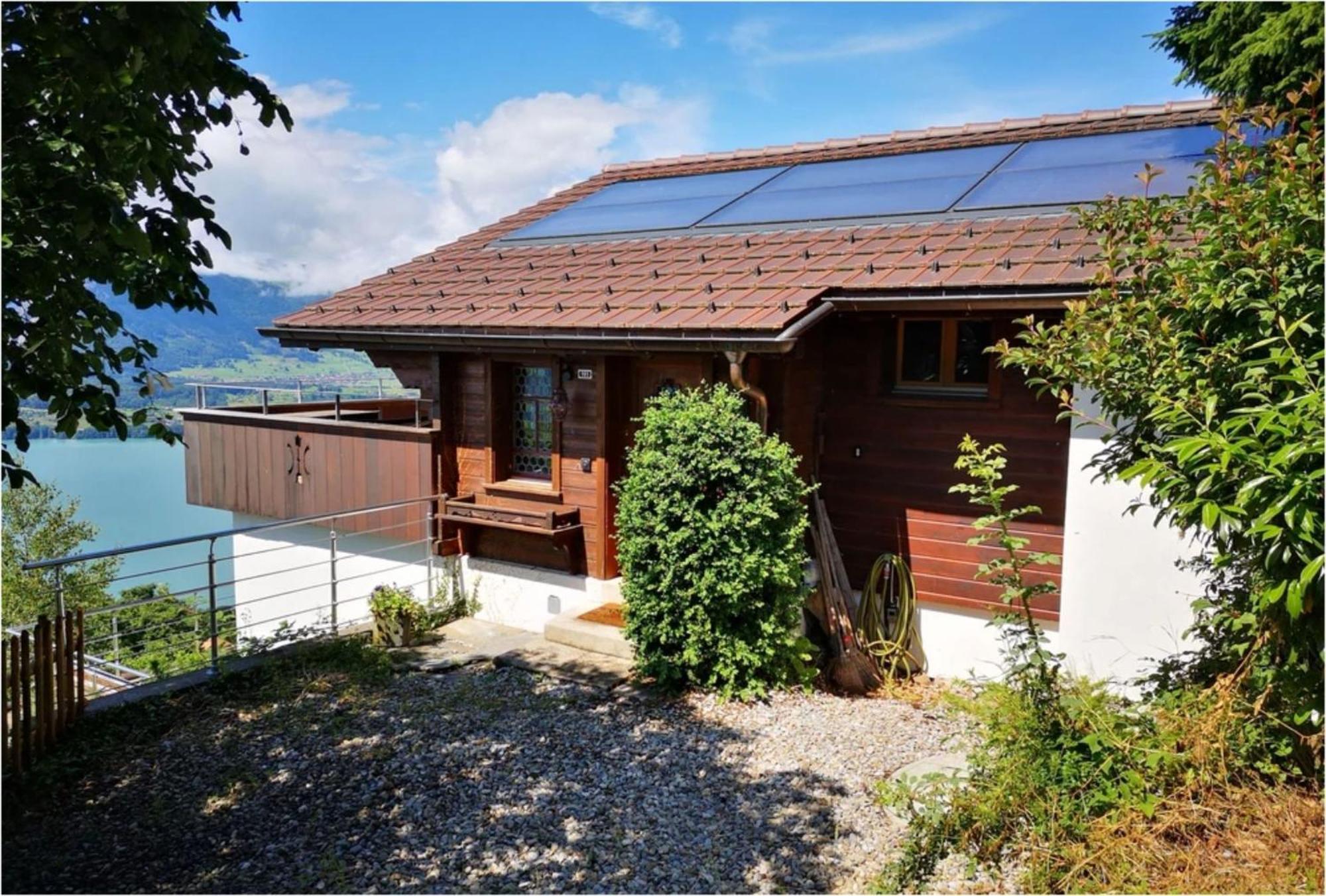 Chalet With View Of The Mountains And The Thun Lake ซิกริซวิล ภายนอก รูปภาพ