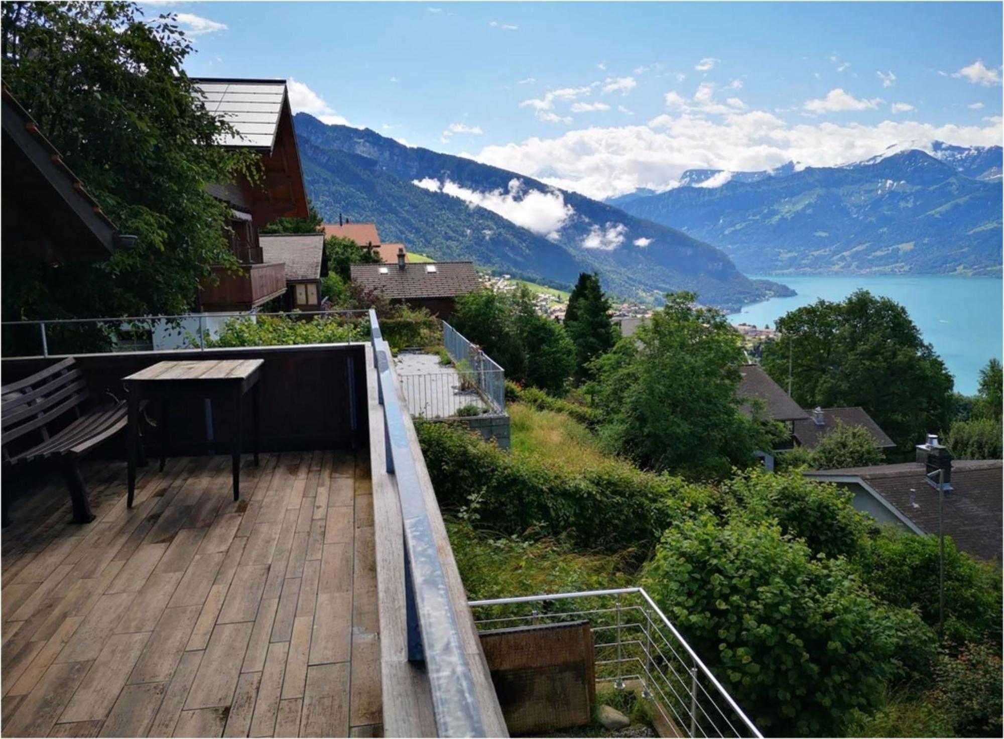 Chalet With View Of The Mountains And The Thun Lake ซิกริซวิล ภายนอก รูปภาพ