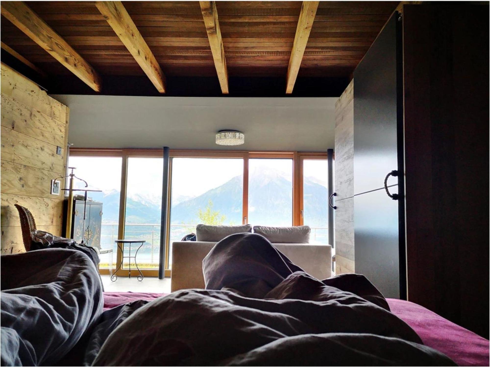 Chalet With View Of The Mountains And The Thun Lake ซิกริซวิล ภายนอก รูปภาพ